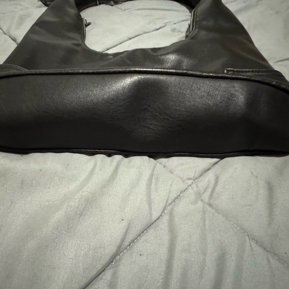 SOLD 
Black Biker Style Shoulder Bag - Picture 3 of 6